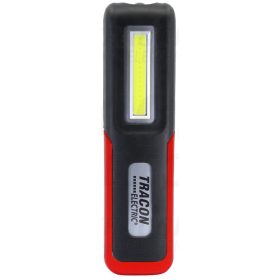   Tracon Akkumulátoros LED kézi lámpa 3/3W, 6000K, 3.7V 2000mAh, 100/180lm, IP44, 3,5h