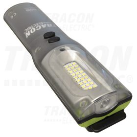   Tracon Nagy teljesítményű LED kézilámpa 10/3W, 6500K, 3,7V, 6600 mAh, Li-Ion, 1000/220lm, 3/9h, IP54