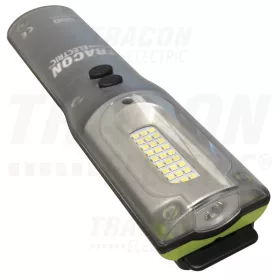   Tracon Nagy teljesítményű LED kézilámpa 10/3W, 6500K, 3,7V, 6600 mAh, Li-Ion, 1000/220lm, 3/9h, IP54