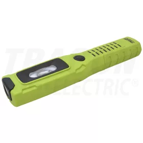   Tracon Akkumulátoros LED kézi lámpa 3/1 W, 6000K, 3,7V, 2200mAh, 300/100 lm, IP44, 3 h