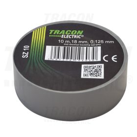   Tracon Szigetelőszalag, szürke 10m×18mm, PVC, 0-90°C, 40kV/mm