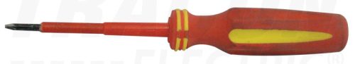 Tracon Csavarhúzó, egyenes, 1000V-ra szigetelt, sárga-piros nyél AC 1000V, 5x125mm