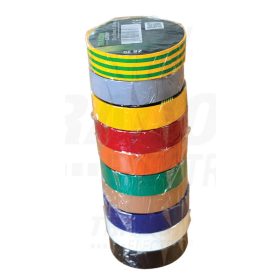   Tracon Szigetelőszalag válogatás különböző színekben, 10 db/cs 10m×15mm, PVC, 0-90°C, 40kV/mm