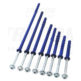   Tracon Peremes dübel, hatlapfejű peremes csavarral M10×200mm, PA6.6