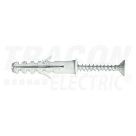 Tracon Peremes tipli+csavar, szürke M6×30mm, PA6.6