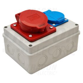   Tracon Csatlakozó doboz, védelem nélkül Out: 1×SCHUKO+1×16A(3P+N+E)