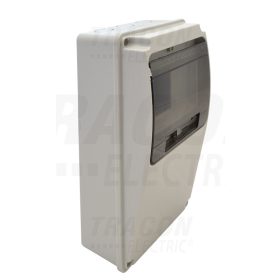   Tracon Üres ipari csatlakozódoboz szerelősínnel, ABS 6 mod, H×W×D=230×130×77mm, IP55