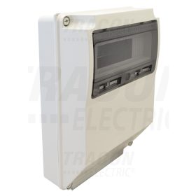   Tracon Üres ipari csatlakozódoboz szerelősínnel, ABS 12mod, HxWxD=360x260x130, IP65