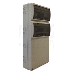  Tracon Üres ipari csatlakozódoboz szerelősínnel, ABS 32mod, HxWxD=685x330x150, IP65