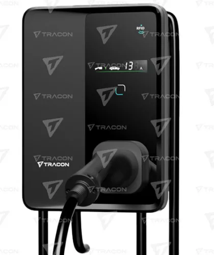 E-AUTÓ TÖLTŐÁLLOMÁS 22kW Type2Csatlakozó dugóval