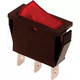   Tracon Készülékkapcsoló, BE-KI, piros-világító 16(6)A, 250V AC