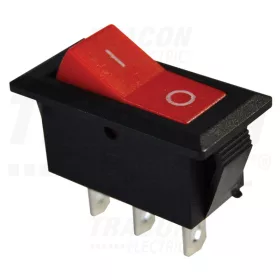   Tracon Készülékkapcsoló, váltó, piros (0-I felirat) 16(6)A, 250V AC