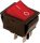 Tracon Készülékkapcs., BE-KI, 2-pólus, piros, 0-I felirat, világító 16(6)A, 250V AC