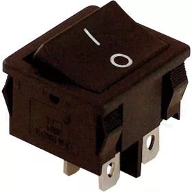   Tracon Készülékkapcsoló, BE-KI, 2-pólus, fekete, 0-I felirattal 16(6)A, 250V AC
