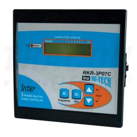   Tracon Fázisjavító automatika, háromfázisú, 7 kondenzátor telephez 144×144mm