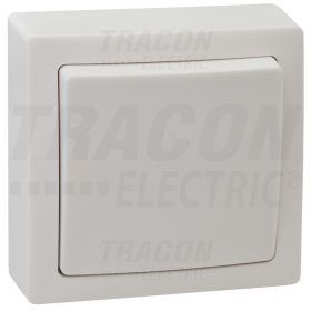   Tracon Falon kívüli 1-áramkörös kapcsoló 10AX/250VAC, IP20 (101)