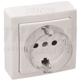   Tracon Falon kívüli csatlakozóaljzat  1×16A/250VAC, IP20 (SCHUKO)