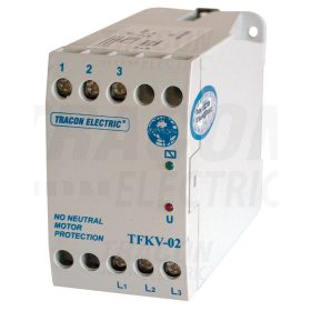   Tracon Védőrelé, feszültségfigyelő 3 vezetékes rendszerhez 3×400V AC ( 0,7-1,2)xUn fix, 5A/250V AC