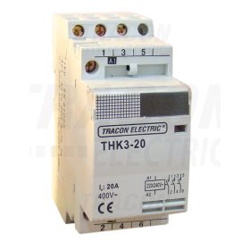   Tracon Installációs kontaktor 230V, 50Hz, 2P, 2×NO, 40/15A, 8,4/2,4kW, 230V AC
