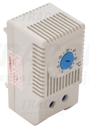 Tracon Termosztát (hőmérséklet szabályozók) ventillátorokhoz 1×NO, 10A, 250V AC