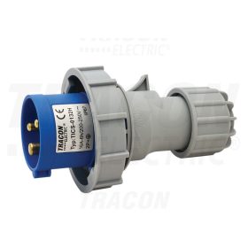   Tracon Ipari csatlakozó dugó, fokozott védelemmel 16A, 250V, 2P+E, 6h, IP67