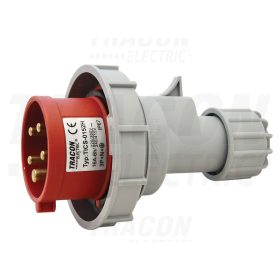   Tracon Ipari csatlakozó dugó, fokozott védelemmel 16A, 400V, 3P+N+E, 6h, IP67