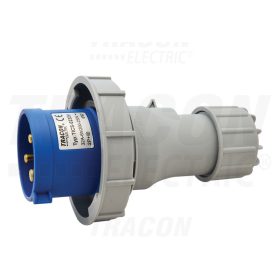   Tracon Ipari csatlakozó dugó, fokozott védelemmel 32A, 250V, 2P+E, 6h, IP67
