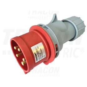   Tracon Ipari csatlakozó dugó, külső tömítőszelencével 32A, 400V, 3P+N+E, 6h, IP44