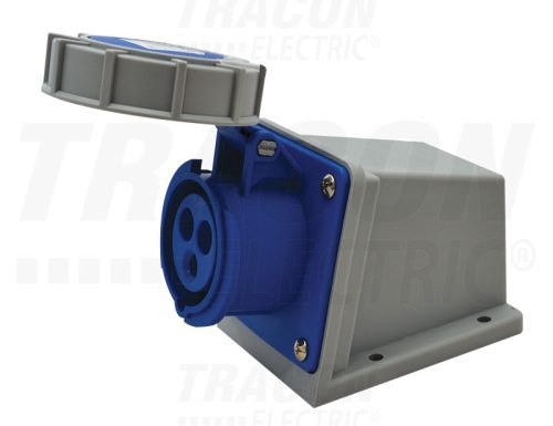 Tracon Felületre szerelhető ipari csatlakozóaljzat 16A, 250V, 2P+E, 6h, IP67