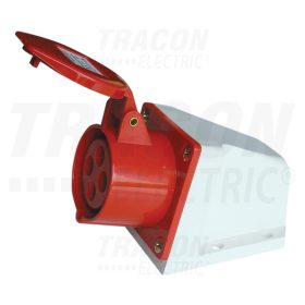   Tracon Felületre szerelhető ipari csatlakozóaljzat 16A, 400V, 3P+E, 6h, IP44