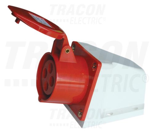Tracon Felületre szerelhető ipari csatlakozóaljzat 16A, 400V, 3P+E, 6h, IP44