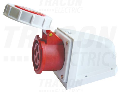 Tracon Felületre szerelhető ipari csatlakozóaljzat 16A, 400V, 3P+E, 6h, IP67