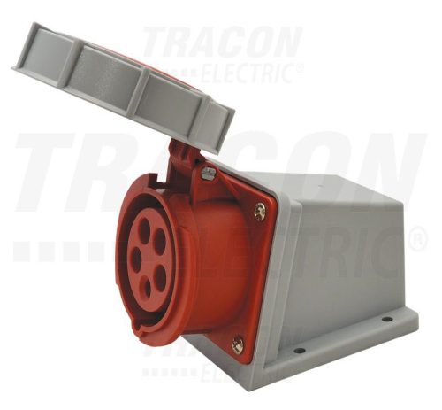 Tracon Felületre szerelhető ipari csatlakozóaljzat 16A, 400V, 3P+N+E, 6h, IP67