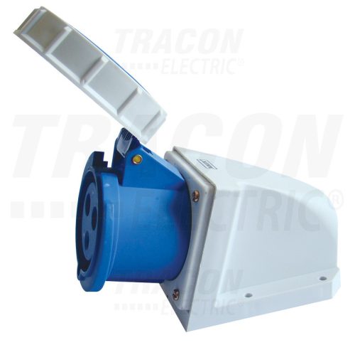 Tracon Felületre szerelhető ipari csatlakozóaljzat 32A, 250V, 2P+E, 6h, IP67