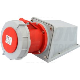  Tracon Felületre szerelhető ipari csatlakozóaljzat 63A, 400V, 3P+N+E, 6h, IP67
