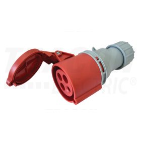   Tracon Ipari csatlakozóaljzat, fokozott védelemmel 16A, 400V, 3P+E, 6h, IP67