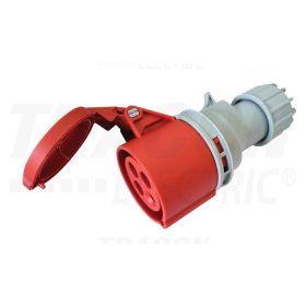   Tracon Ipari csatlakozóaljzat, fokozott védelemmel 32A, 400V, 3P+E, 6h, IP67