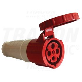   Tracon Ipari csatlakozóaljzat, fokozott védelemmel 63A, 400V, 3P+E, 6h, IP67