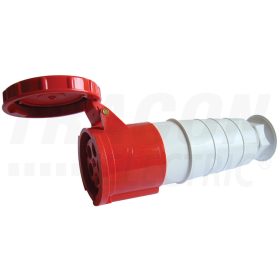   Tracon Ipari csatlakozóaljzat, fokozott védelemmel 63A, 400V, 3P+N+E, 6h, IP67