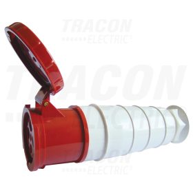   Tracon Ipari csatlakozóaljzat, fokozott védelemmel 125A, 400V, 3P+E, 6h, IP67