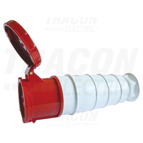   Tracon Ipari csatlakozóaljzat, fokozott védelemmel 125A, 400V, 3P+N+E, 6h, IP67