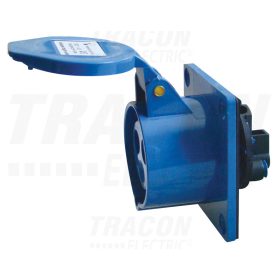   Tracon Beépíthető egyenes ipari csatlakozóaljzat 16A, 250V, 2P+E, 6h, IP44