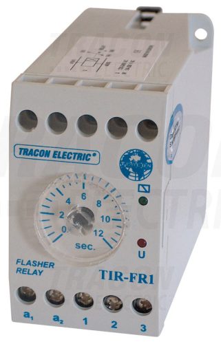 Tracon Ütemadó 250V AC, 0,5s / 0-12s, 5A/250V AC, 10A/24V AC/DC