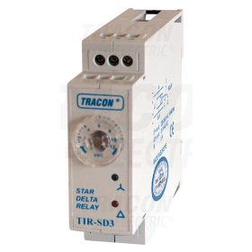   Tracon Csillag-delta időrelé, keskeny kivitel 5A/230V AC, t1=0.1s-12s, t2=0.5s (fix)
