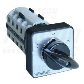   Tracon Közvetlen Y-D motorkapcsoló 400V, 50Hz, 20A, 5,5kW, 48×48mm