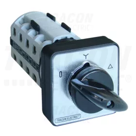   Tracon Tokozott közvetlen Y-D motorkapcsoló 400V, 50Hz, 32A, 11kW, 64×64mm, IP65