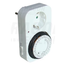   Tracon Dugaszolható heti kapcsolóóra, elektromechanikus 230V, 16A, IP20