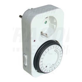   Tracon Dugaszolható napi kapcsolóóra, elektromechanikus 230V, 16A, IP20