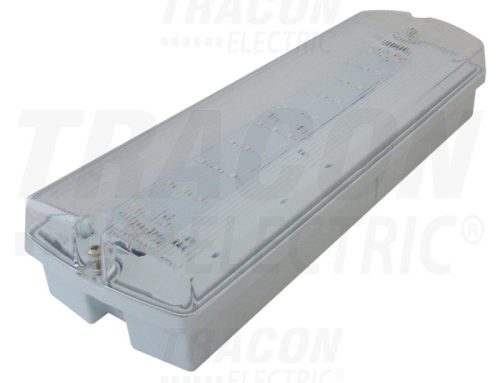 Tracon LED-es vészvilágító lámpatest,állandó üzem/készenléti 230V,50 Hz,4W,28×LED,3h,3,6V/1800mAh,Ni-Cd,IP65,EEI=A
