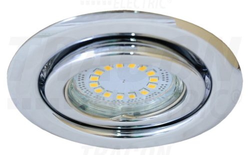 Tracon Beépíthető lámpatest spot fényforrásokhoz, króm max.50W, MR16, D=97mm, 30°, EEI=A++ - E